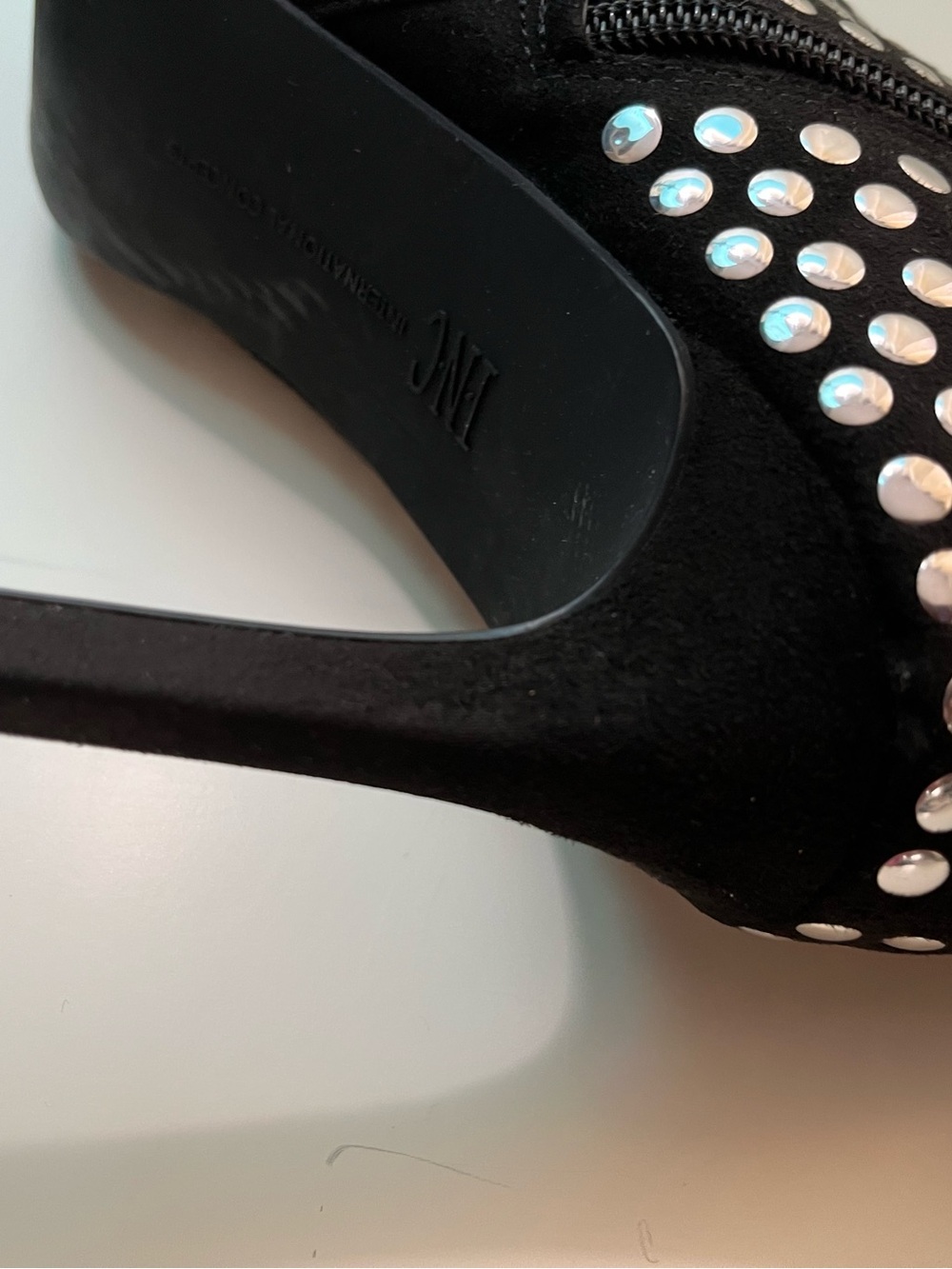 INC Studded Black Ankle Boots - Women - Picture 7 of 9